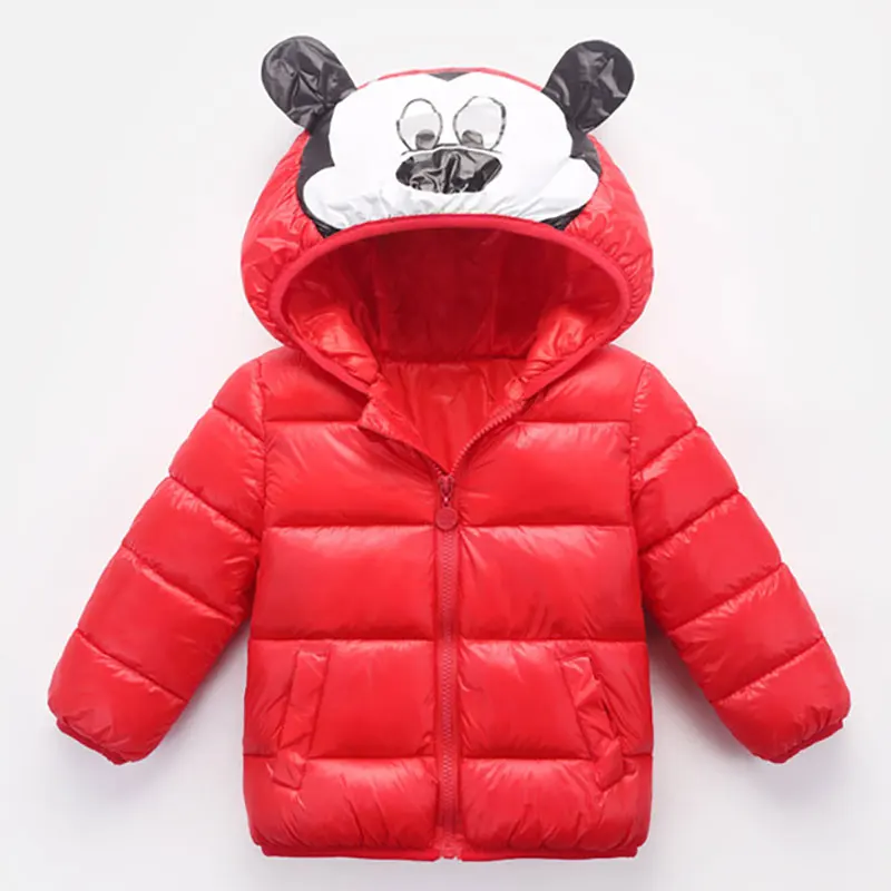 Goedkoop Kinderen Cartoon Winter Warme Jassen Kids Eend Down Jas Baby Mode Jas Voor Meisjes Parka Bovenkleding Hoodies Jongens Jas 2 6 T
