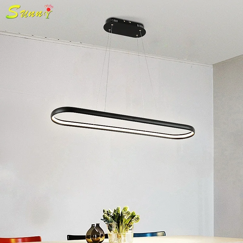 

Nordic Modern Minimalist LED Ring Pendant Lamps Restaurant Remote Control Dining Room Decor Bedroom Bedside Lamp Pendant Lights
