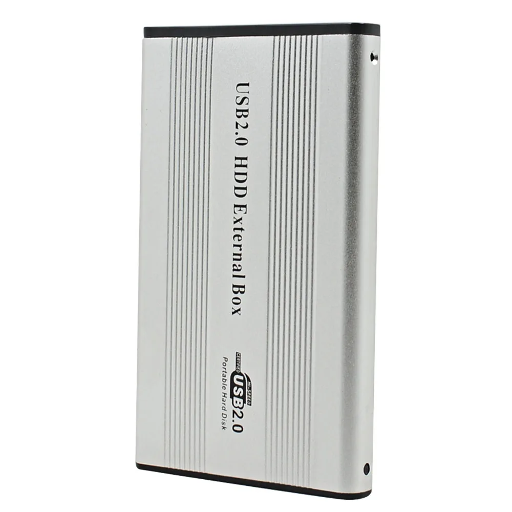 

TISHRIC For 2.5 HD HDD SSD DVD External 1TB Box Hard Disk Drive Enclosure 44Pin IDE to USB 2.0 Adapter Case Container Optibay