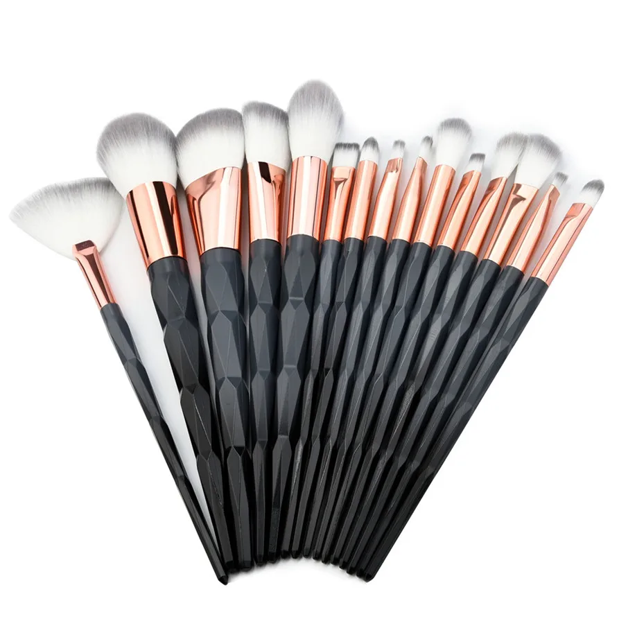 

OutTop 15 PCS Make Up Foundation Eyebrow Eyeliner Blush Cosmetic Concealer Brushes180404 drop shipping