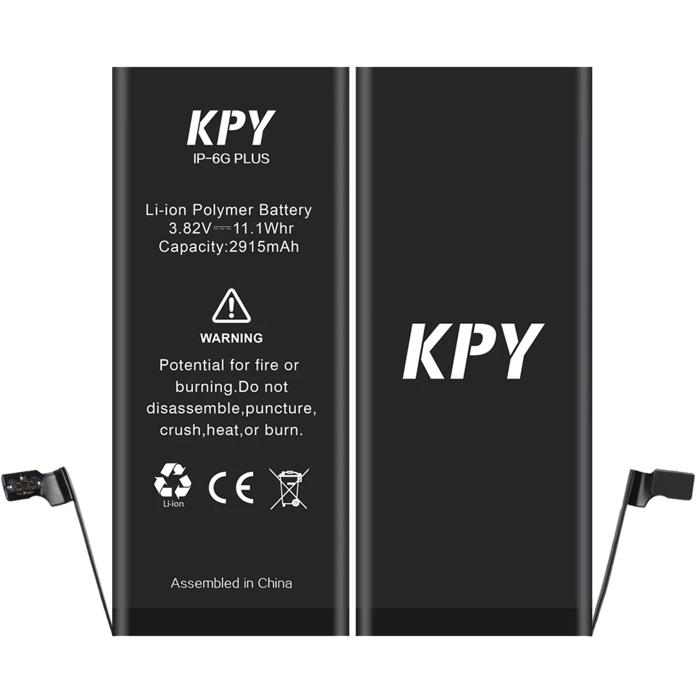 2pcs/lot High Quality For Apple iPhone 6 Plus Internal 2915mAh 3.82V Li