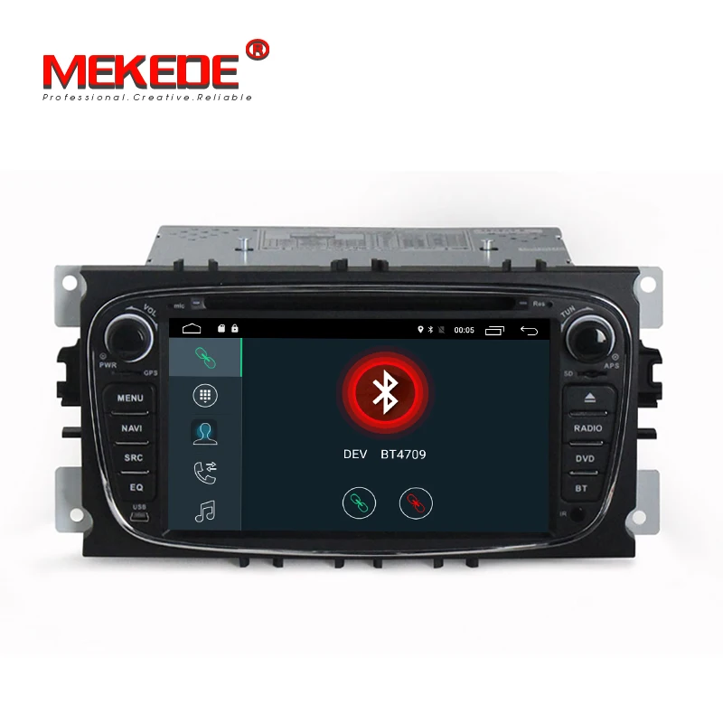 Clearance 1024x600 HD 2 din Android 7.1  Quad Core Car DVD Player GPS Navi for Ford Focus Mondeo Galaxy with Audio Radio Stereo Head Unit 4