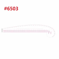 Règle courbe française de 28 et 20 pouces, en plastique, Flexible, transparente, pour vêtements, #6503 