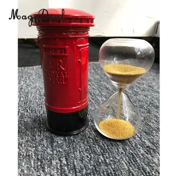 

2 Pieces 30 Seconds Sandglass Sand Timer with Golden Sand Party Games Props