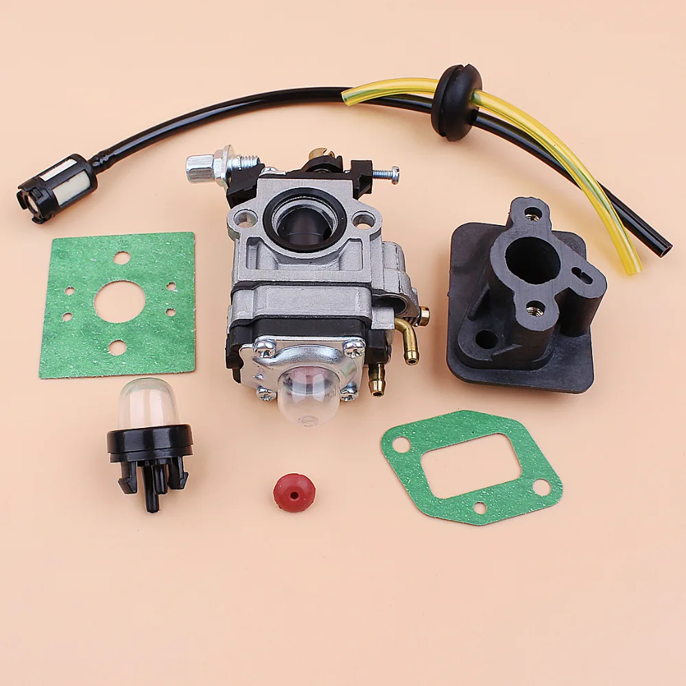 Carburetor Base Connector Intake Manifold Fuel Hose Motor Brush Cutter Trimmer 43cc 52cc 40-5 BC430 CG430 CG520 1E40F-5 44F-5