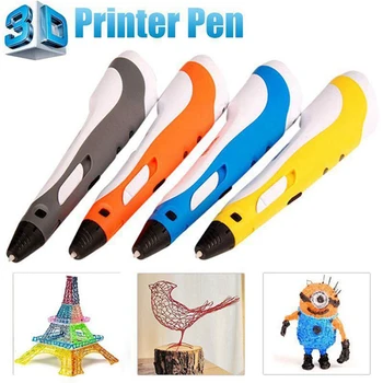 

Perfect Chrismas Gift 3D Pen For Drawing LED Display DIY 3d Printer Pen Creating And Safe Voltage For Kids High Quality