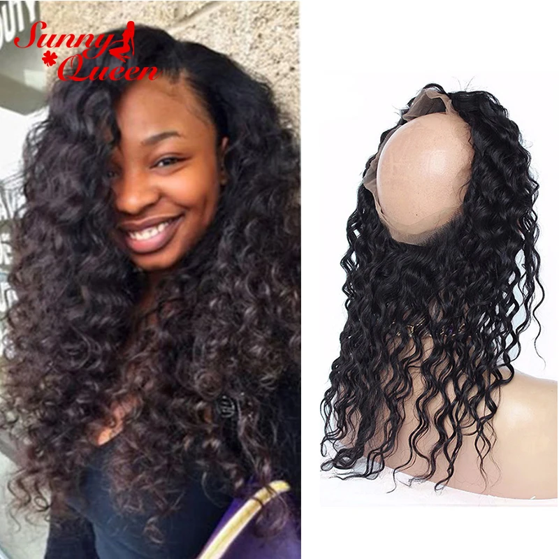

360 Lace Virgin Hair Frontal Burmese Deep Wave Natural Hairline Lace Frontal Closure Pre Plucked 360 Lace Frontal With Baby Hair