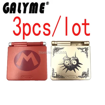 

3pcs/lot Red Gold Color Limited Version Cartoon Case Housing Shell Pack for GameboyAdvance SP GBASP GBO DMG Cover Boy Advance