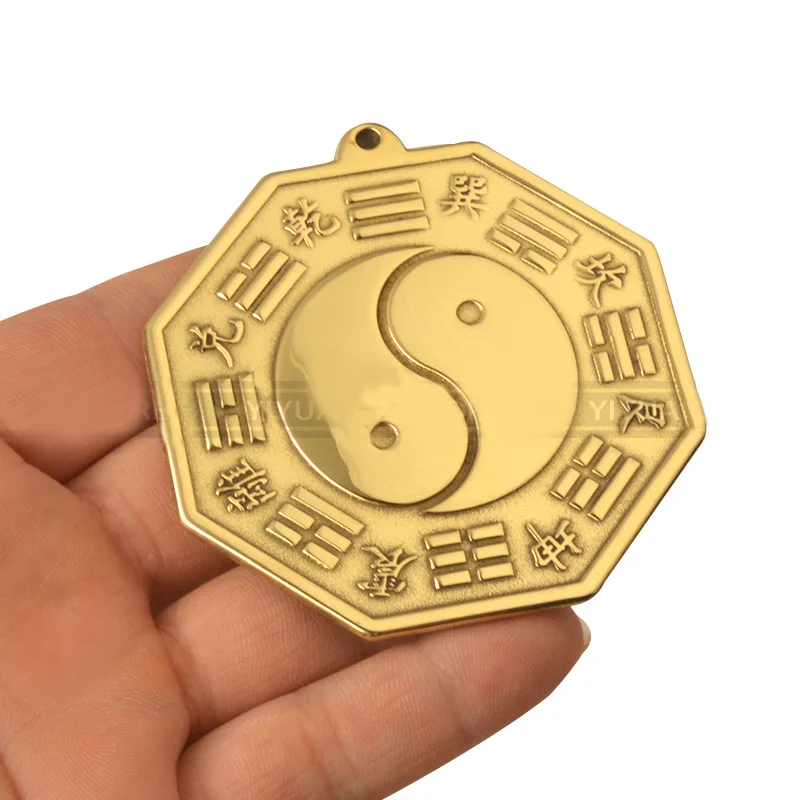

Chinese Feng Shui Tai Chi Pagua Bagua Pakua Copper Mirror The 8 hexagrams For Lucky Blessing Home decorations Wall Decorative