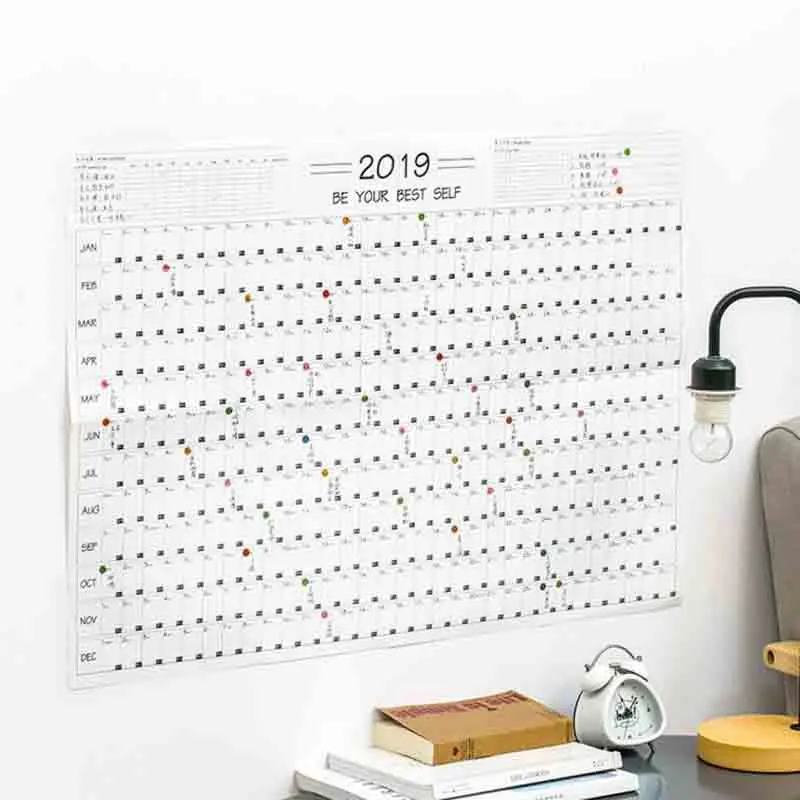 

1 Pack 2019 Planner 365 Day Calendars Plan Cute Cartoon Paper Ideas Plan Book Kawaii Stationery School Office Supplies Agenda