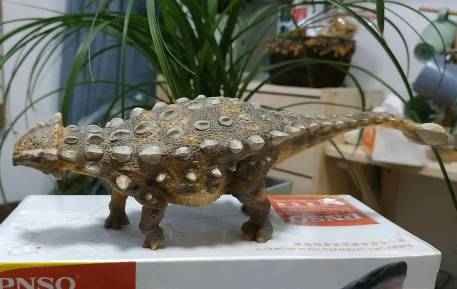 PNSO Ankylosaurus Ankylosaur модель рисунок динозавра Юрского периода для взрослых и детей Коллекция научное образование игрушки подарок домашний декор