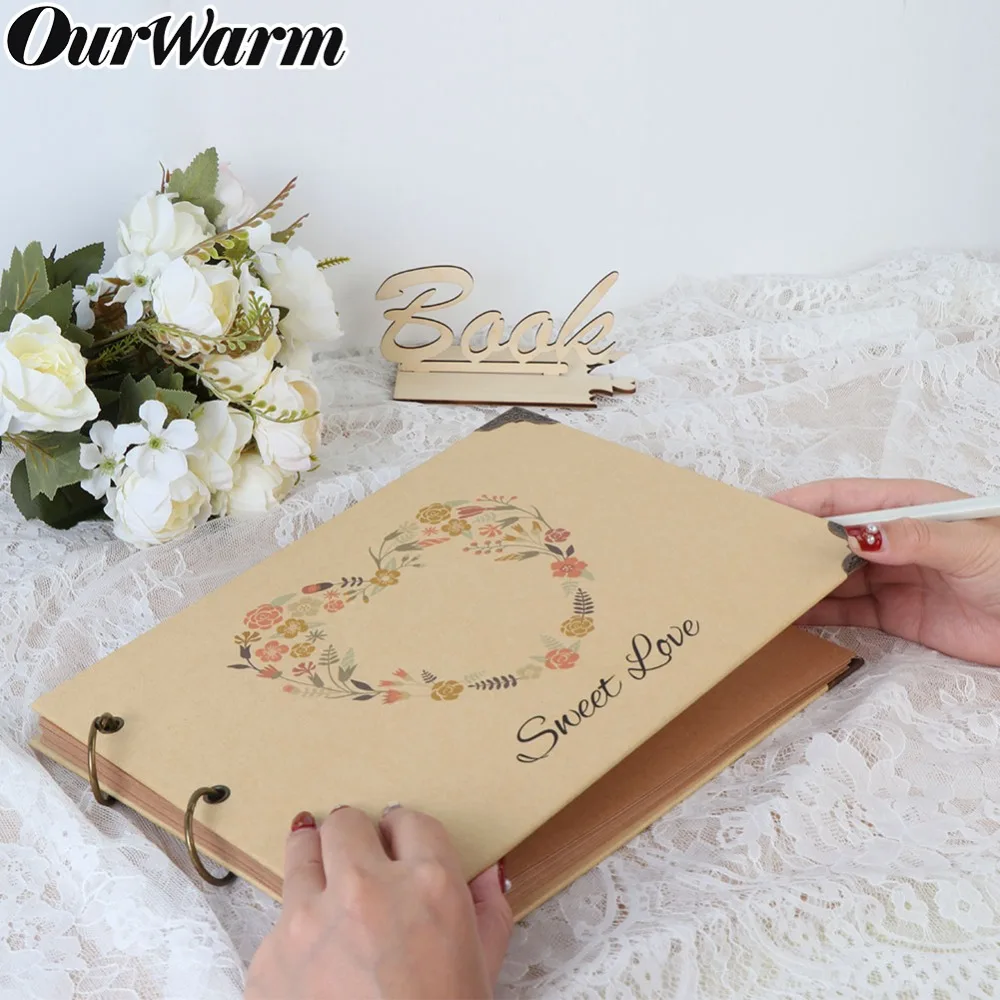 Ourwarm Diy Scrapbooking Wedding Photo Album A4 Size Personalized