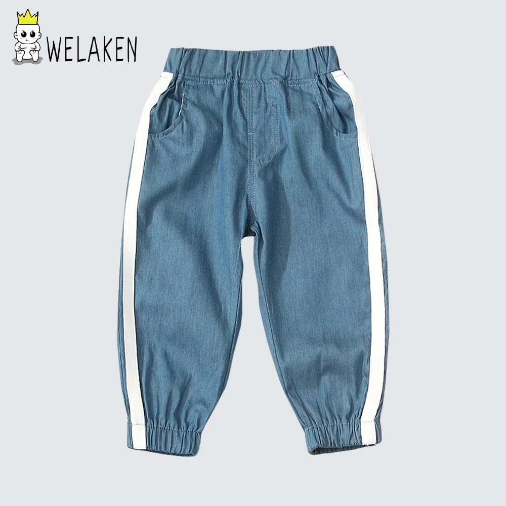 

welaken Baby Boy Clothing Jeans for Girls Toddler Children's Jeans for Boys New Summer Style Comfortable Pants for Girls Boys