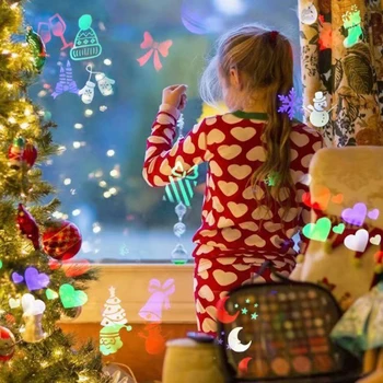 

Christmas Pattern LED Laser Projector Colorful Rotating Stage DJ Disco Lamp