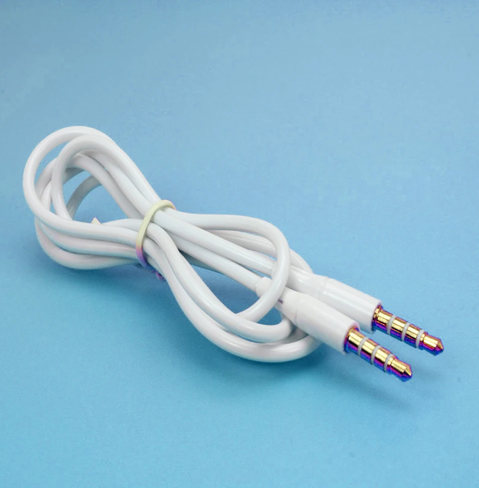 3.5mm Car Audio Aux Cable Male to Male 4 Knot Stereo Earphone Extension Cord 1.2m aux cable Line For MP3 MP4 Sound 2018 New (12)