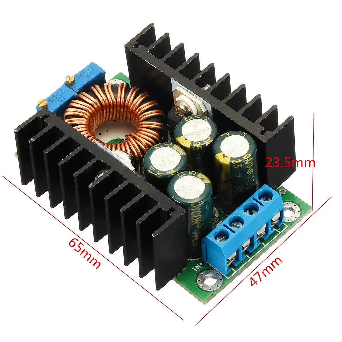 

1PC DC-DC CC CV Buck Converter Step-down Power Module 7-32V to 0.8-28V 12A 300W Board Integrated Circuits
