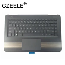 GZEELE для hp павильон 14-AL серии упор для отдыха Топ чехол в сборе верхняя крышка клавиатура рамка ноутбук 856190-001 Touc hp ad с подсветкой