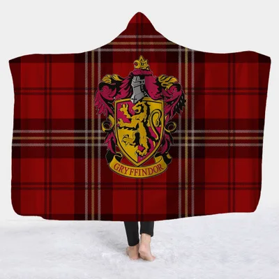 3D принт Слизерин Ravenclaw Gryffindor Hufflepuff одеяло с капюшоном Готический Шерпа флис теплые мягкие, удобные для носки плед постельное белье - Color: 03