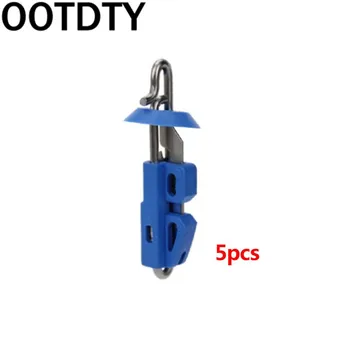 

5 Pcs/pack Snap Type Quick Decoupling Simple Plastic Blue Metal Quick Decoup Gadget Fishing Accessories