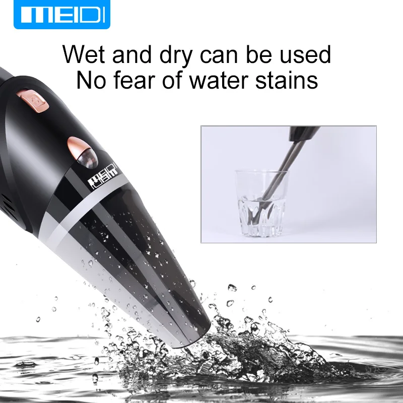 MEIDI  Car Vacuum 12V 106W Wet&Dry Dual Use Car Vacuum Cleaner Portable Car Handheld Vacuum Cleaner 14.7FT(5M) Power Cord  