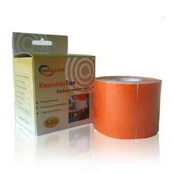 

orange Kinesiology Therapy Tape 10% off 2014 New Arrival 10pcs a lot Elastic sport tape 5cm x 5m muscle support bandage
