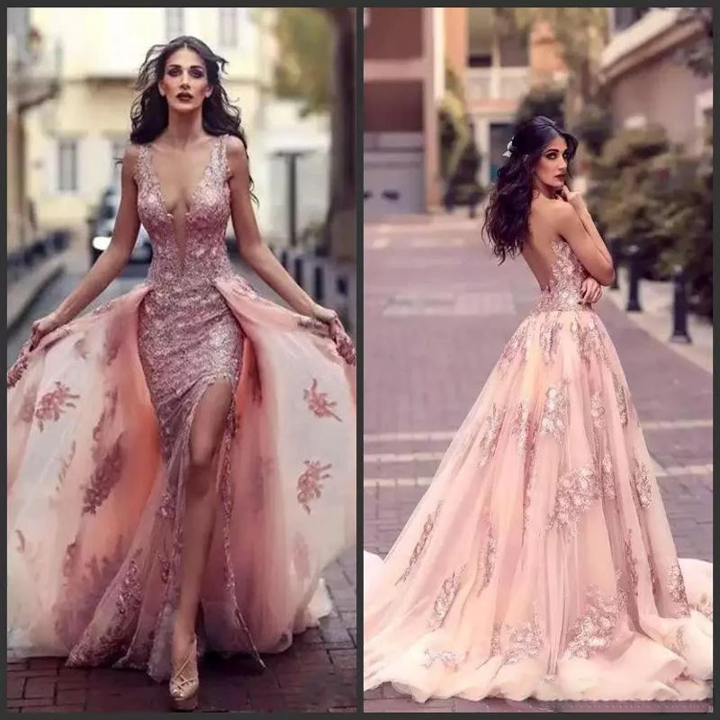 mermaid gown with overskirt