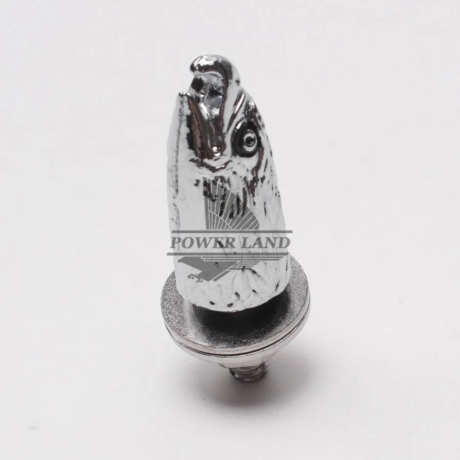 2pcs Motor Modified Chrome Decorative License Plate Eagle Head Screw for Harley
