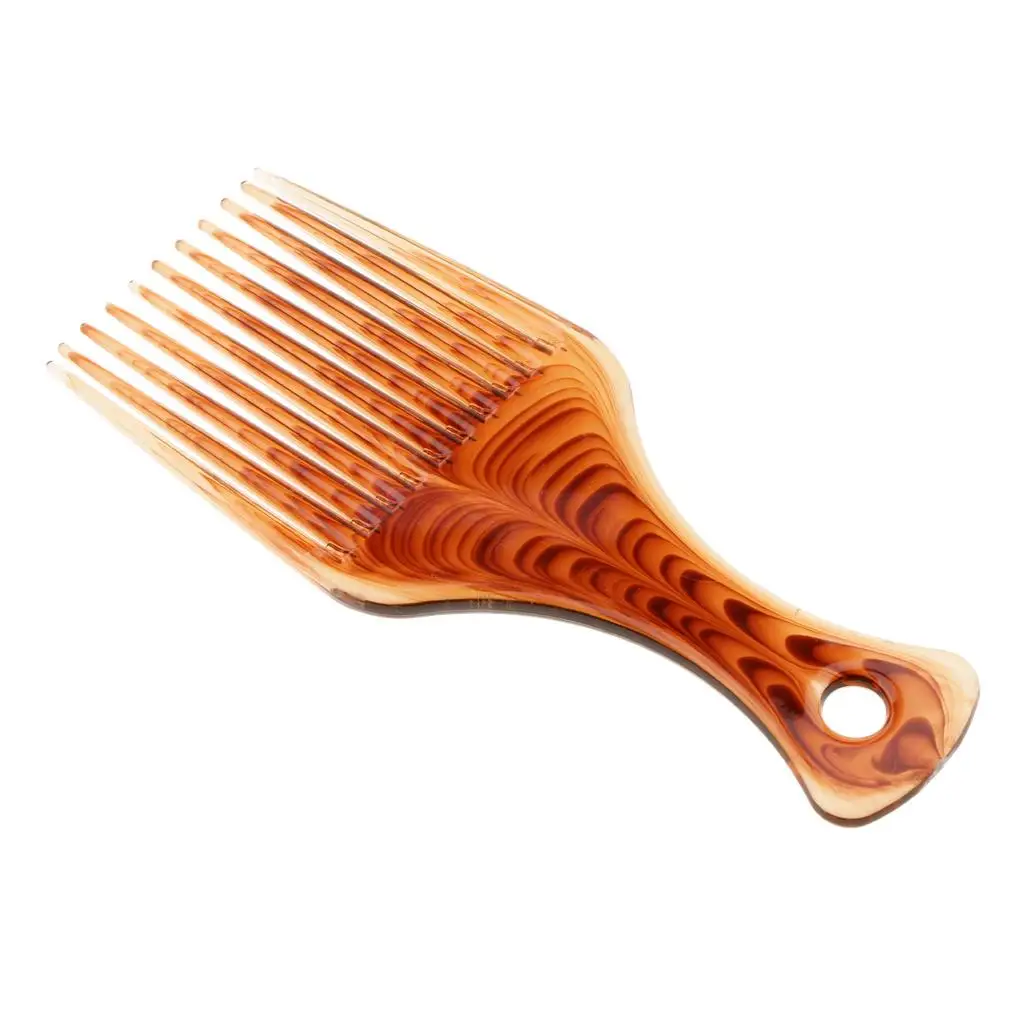 Plastic Afro Hair Pick Comb Detangle Wig Braid Styling Lift Hairbrush Professional Detangling Hair Tool