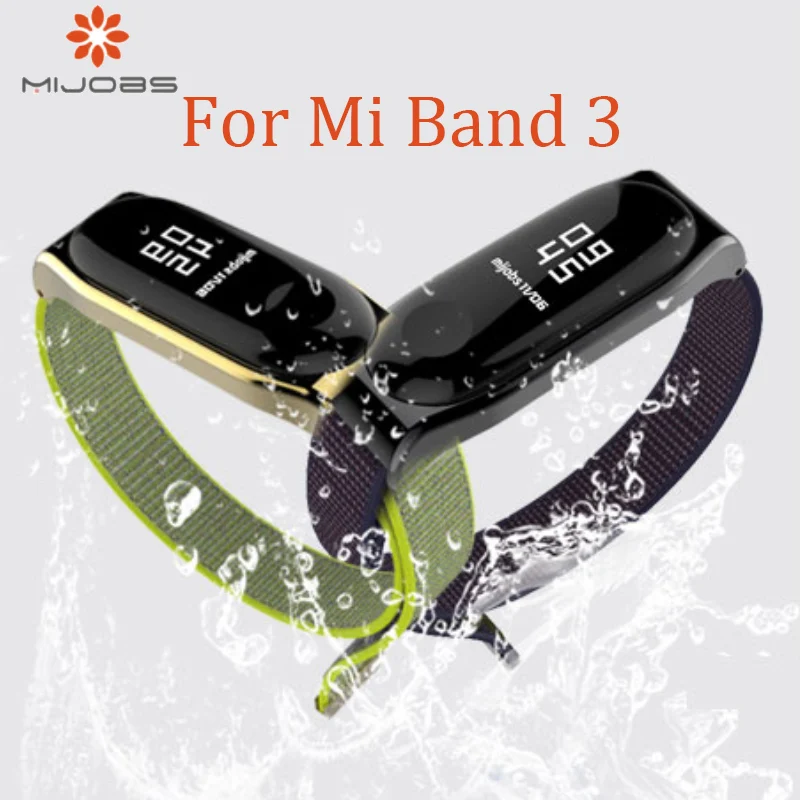 

New Xiaomi Mi Band 3 Strap bracelet Silicone nylon Wristband Smart Band Accessories wrist Strap and Mi Band 3 Metal Case