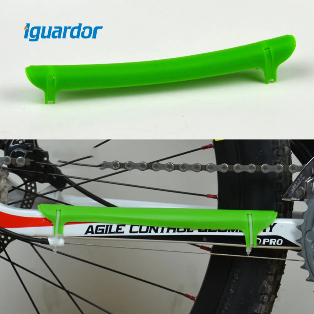 Iguardor Soft Thicken Rubber Bicycle Chain Protector Rear Frame Guard