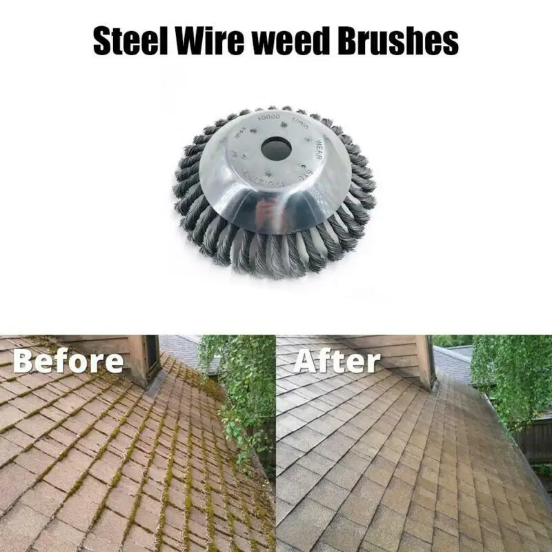 

1pcs 25mm Weed Brush Steel Wire Wheel Grout For Brushes Cutter Replacement Weed Landscaping Rotary Joint Knot Steel Wire