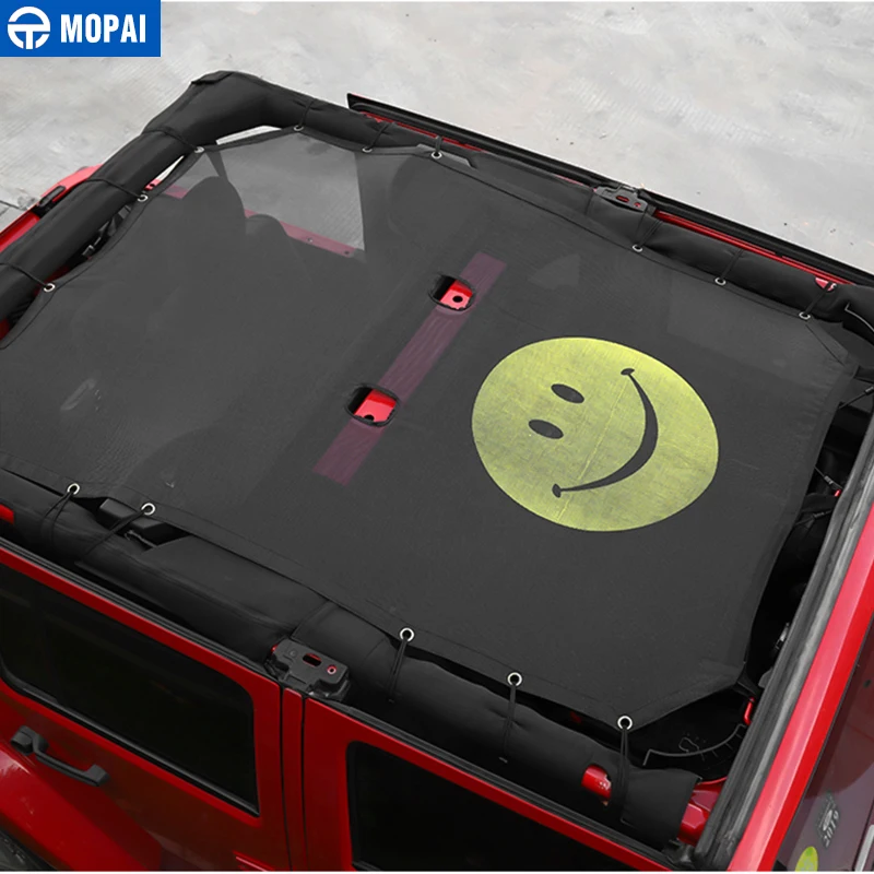 Защитная сетка от солнца MOPAI 2/4 для Jeep Wrangler JK 2007 2017|Автомобильные чехлы| |