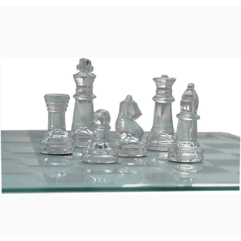 K9 стеклянные шахматы средняя упаковка для борьбы Международная шахматная игра международный шахматный набор игра международные шахматы P28 25*25 см