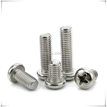 

M1.0 M1.2 M1.4 M1.6 Stainless Steel 304 A2 Micro Small Corss Recessed Phillips Round Pan Head Screws 1000pcs/lot