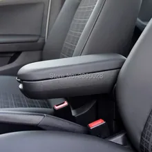 Vtear для Volkswagen VW Polo Подлокотники коробка кожаный чехол для хранения консоль интерьер автомобиля-Стайлинг аксессуар 2011