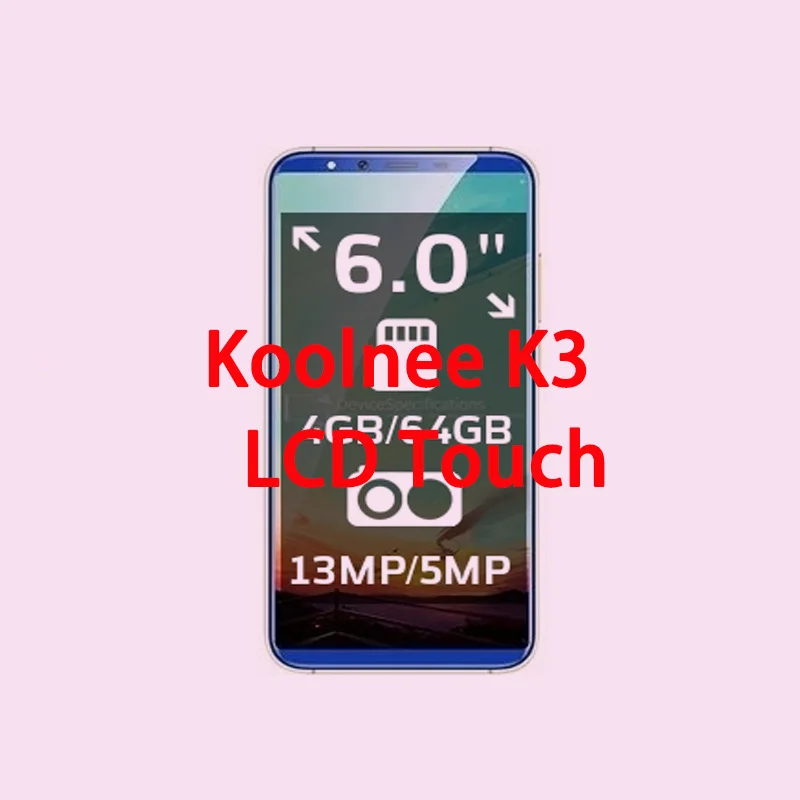 RYKKZ для Koolnee K3 lcd дисплей с сенсорным цифровой экран в сборе Замена с инструментами