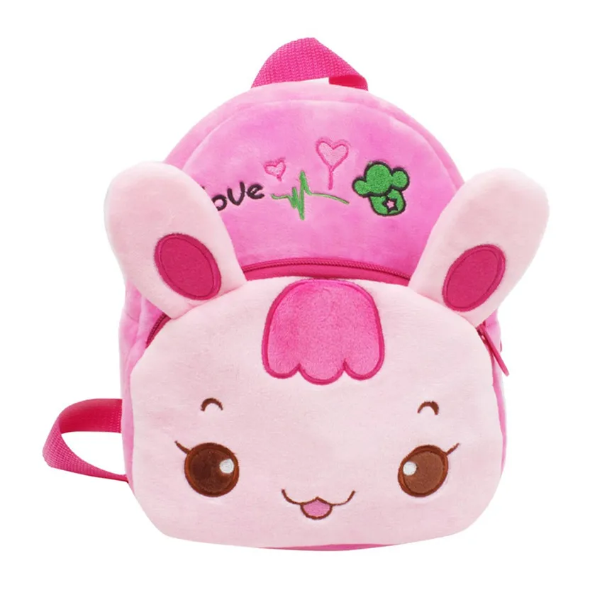 Модный детский рюкзак с милым рисунком животных для маленьких девочек и мальчиков, школьная сумка плюшевая сумка, Рюкзаки Mochilas de peluche Y