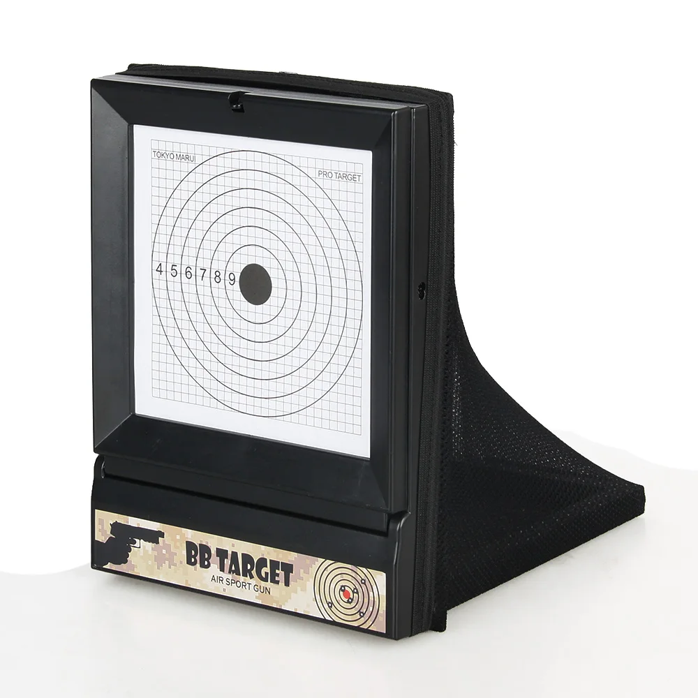 Bull's-Eye AirSoft Target Set Reusable BB & Pellet Guns Shooting Target For Indoor Outdoor Ranges comes with 10 paper targets
