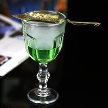 Absinthe бокал для вина, 1 шт., 220 мл, барные наборы, держатель для вина, подставка для вина, аксессуары для бара с серебряной золотой ложкой