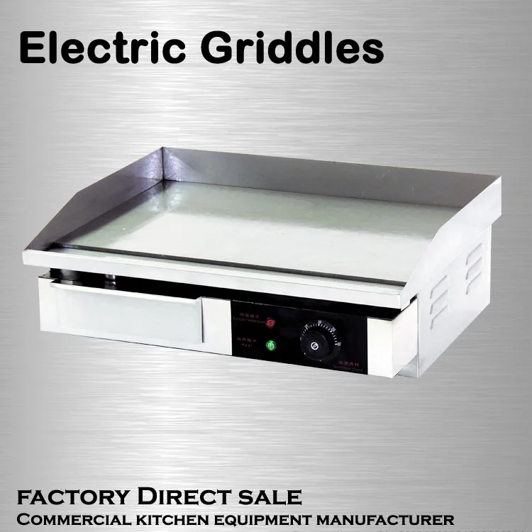 Factory direct sale electric stainless steel griddle teppanyaki grill