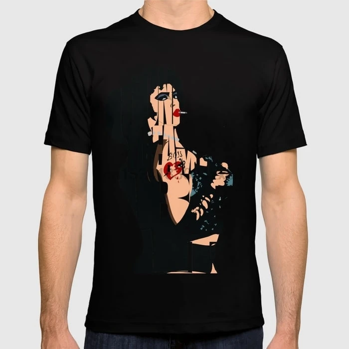 

Printed Men T Shirt Cotton tShirt O-Neck Short-Sleeve Women T-Shirt The Rocky Horror Picture Show - Dr. Frank-N-Furter