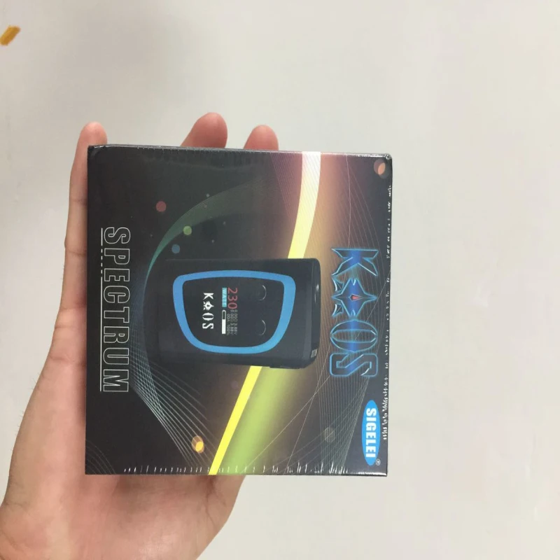 Горячая 1 шт. Оригинал sigelei Kaos спектра mod 230 Вт наличии электронная сигарета temp Control