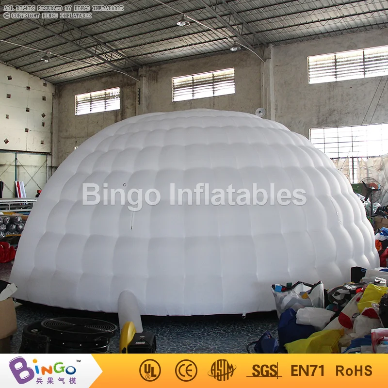  Free shipping 5X3X2.5 M inflatable half dome igloo for outdoor event durable inflatable dome tent f