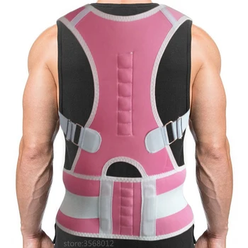 

Unisex Chest Breast Waist Magnetic Support Belt Band Back Posture Corrector Brace Body Sculpting Strap Back Shoulder Vest Corset