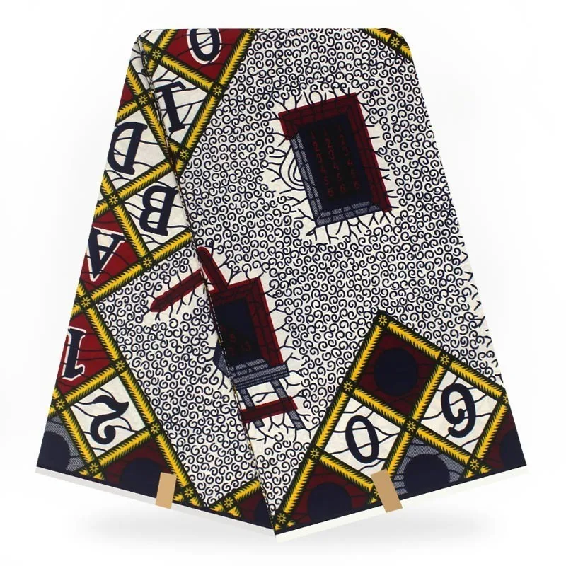 Настоящий голландский настоящий воск африканская набивная ткань хлопок нигерийский, Африканский Ткань для шитья пэчворк - Цвет: as picture