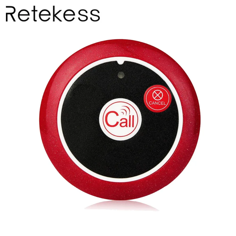

RETEKESS TD008 Wireless Restaurant Call Button two-key customer Service button Transmitter For restaurant Calling System