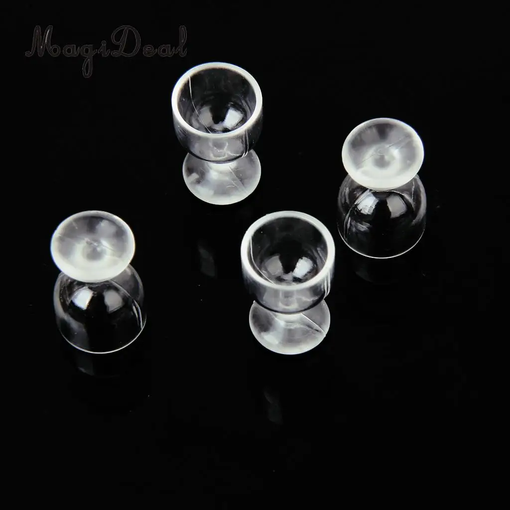 MagiDeal 4Pcs/Set Dollhouse Miniature Kitchen Dinner Wine Goblet Cup for 1/12 Scale Dolls House Pretend Play Children Toys