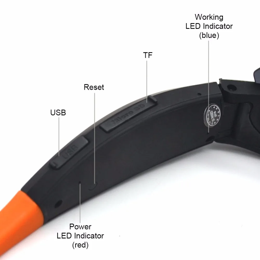 HD Smart 1080P 16 Гб/32 Гб Камера черные/оранжевые очки поляризационные линзы