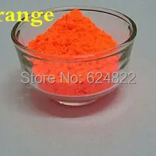 50 г/лот оранжевые неоновые, флуоресцентные пигментные Люминесцентная пудра украшение Флуоресцентный порошок для косметики