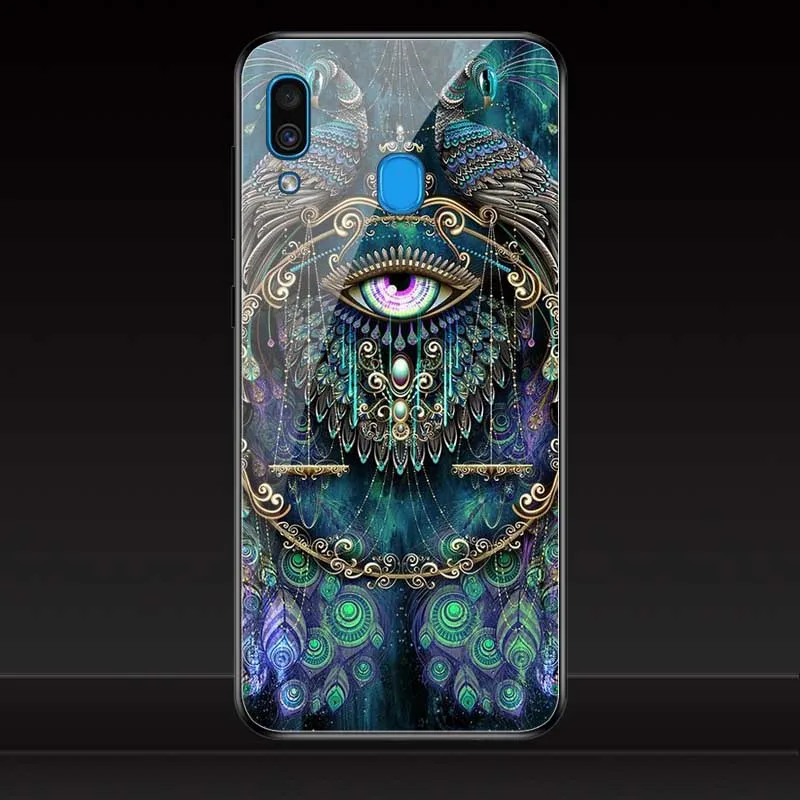 Geruide телефона с цветным рисунком для samsung Galaxy S10 плюс S10e M10 M20 A8S A10 A20 A30 A40 A50 A70 чехол закаленное Стекло крышка чехол - Цвет: E05